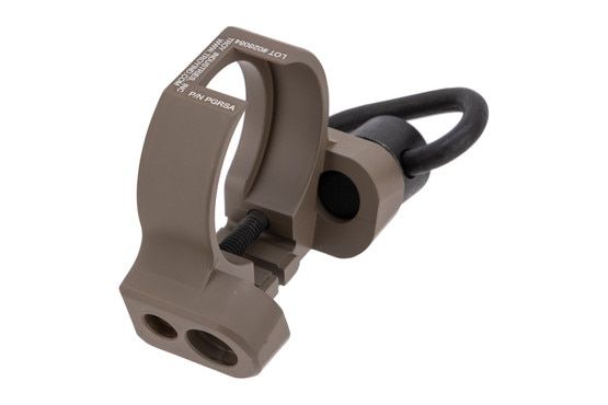 Troy Industries Professional Grade Rear Sling Mount Adapter in FDE provides one sling swivel